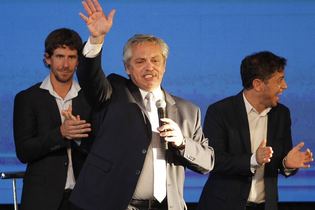 Fernández se dirigió a la militancia, en un territorio massista