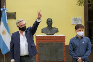 17-O. Fernández visitó el lugar donde estuvo detenido Perón en 1945