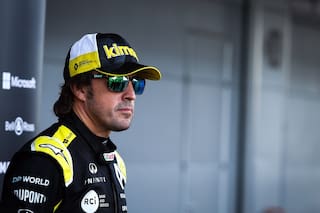 F. 1. Alonso probó y terminó primero en Abu Dhabi, pero con un asterisco