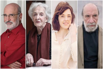 Fernando Aramburu, Ida Vitale, Irene Vallejo y Raúl Zurita