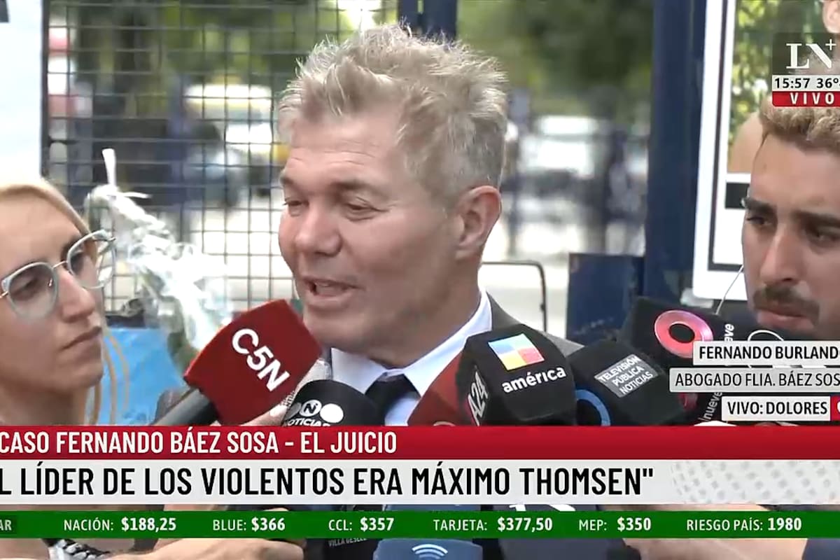 Fernando Burlando se refirió a las declaraciones de Máximo Thomsen