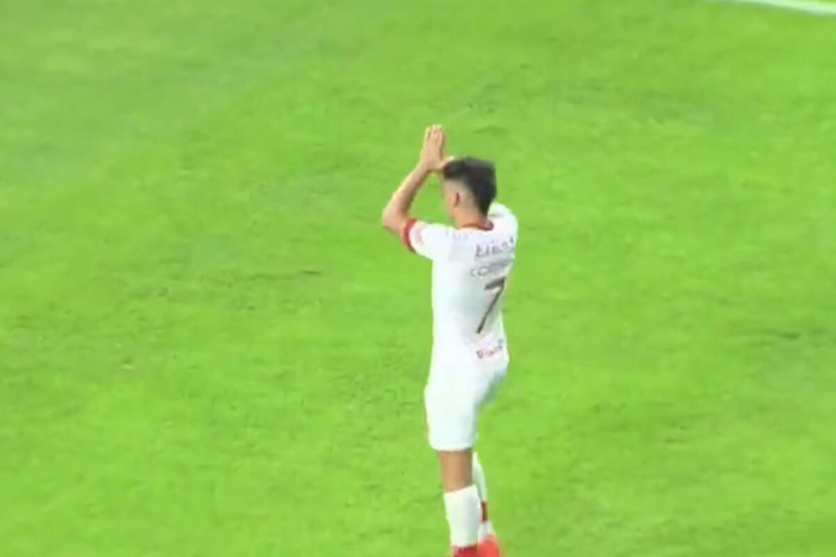 Fernando Cóccaro le pide disculpas a los hinchas de Boca tras su gol para la victoria de Huracán