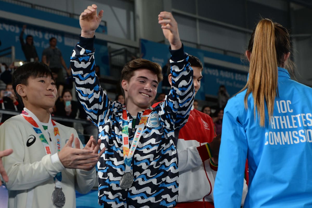 Fernando Espíndola logró la medalla de plata en una prueba por equipos mixta en Buenos Aires 2018