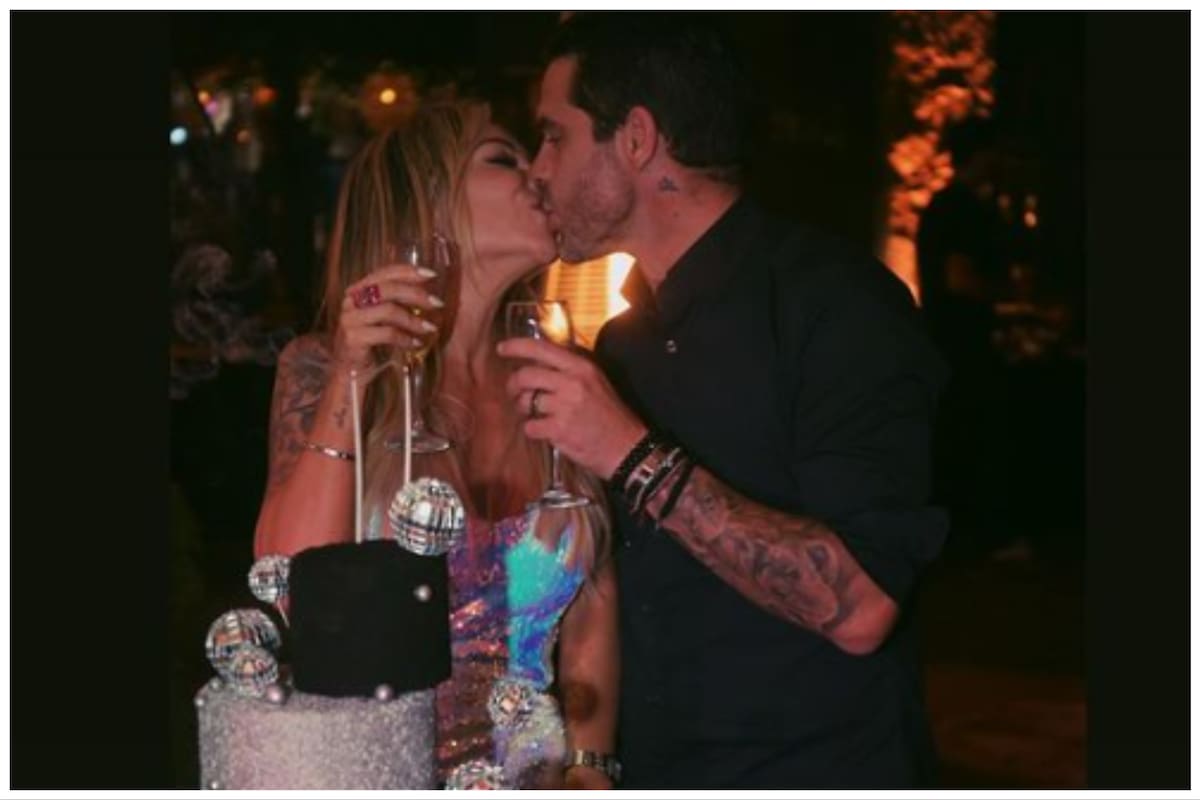 Fernando Gago y su novia Vero, en medio de la gran fiesta que armaron