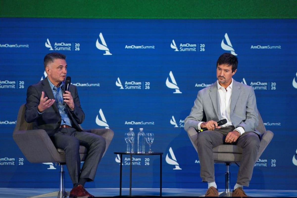 Fernando García Cozzi, presidente de Cargill Argentina, y Juan Lariguet, presidente de Corteva Agriscience Cono Sur