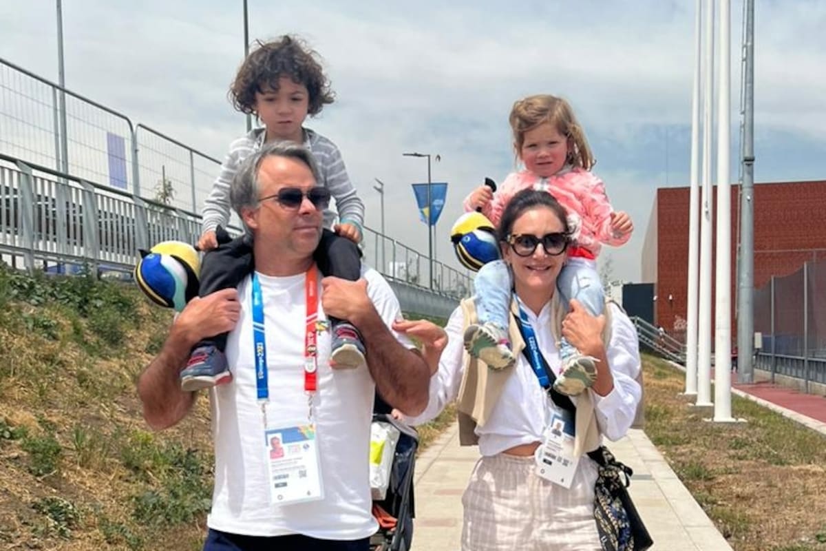 Fernando González, con Félix y Luciana Aymar, con Lupe: los González-Aymar disfrutan de los Juegos de Santiago 2023