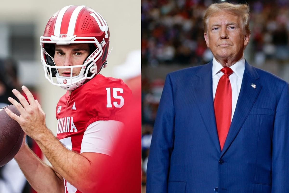 Fernando Mendoza logró llevar a Indiana a su primer campeonato en un siglo, con Donald Trump como parte de los asistentes
(Instagram/fernandomendoza/Facebook/Donald J. Trump)