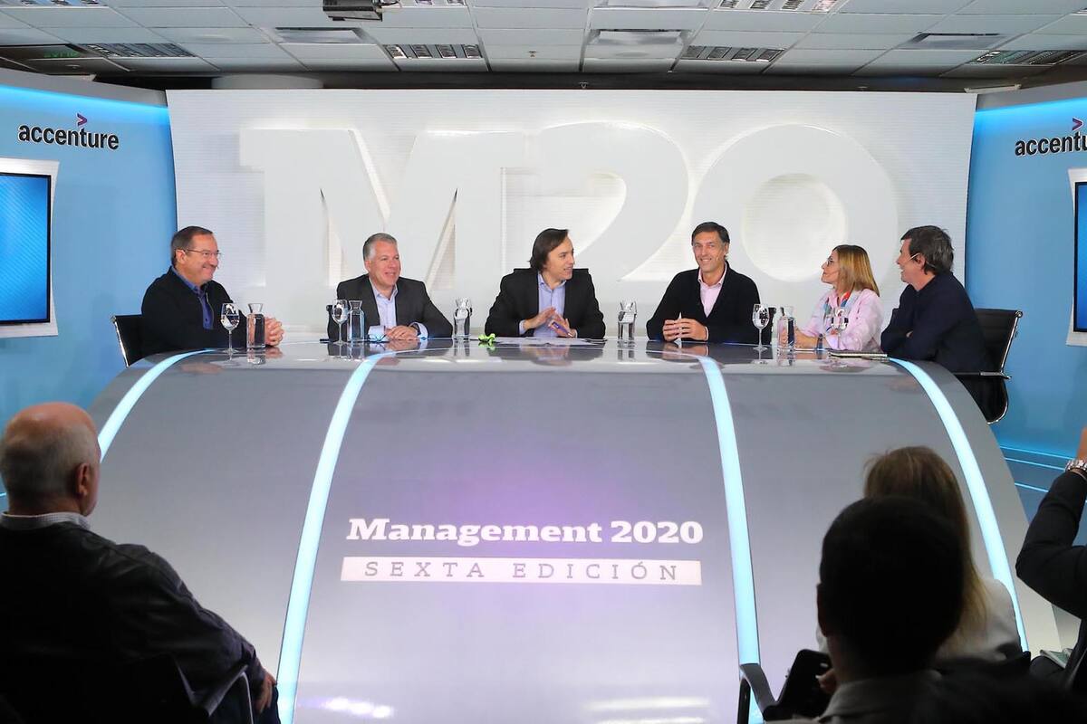 Fernando Moya (Ozono Producciones), Sergio Kaufman (Accenture), José Del Rio (LA NACION), Facundo Gómez Minujín (J.P. Morgan), Alicia Caballero (UCA) y Roberto "Kuky" Pumar (Leader Entertainment Group)
