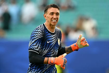 Fernando Muslera, a la cancha