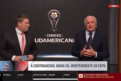 Fernando Niembro volvió a la TV. El periodista comentará el partido entre Independiente y bahía, de Brasil, por Copa Sudamericana