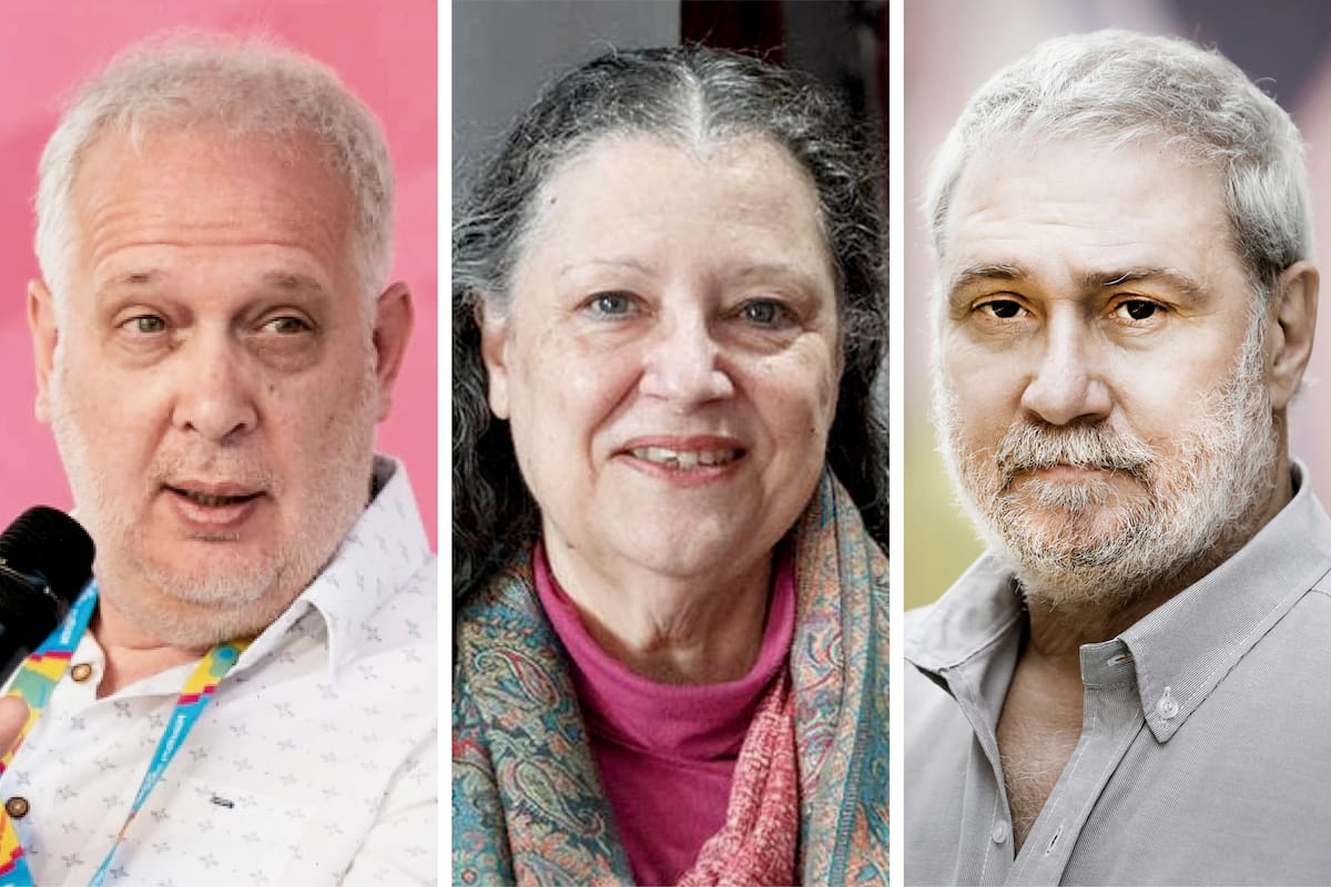 Fernando Pedrosa, Diana Maffía y Alejandro Katz