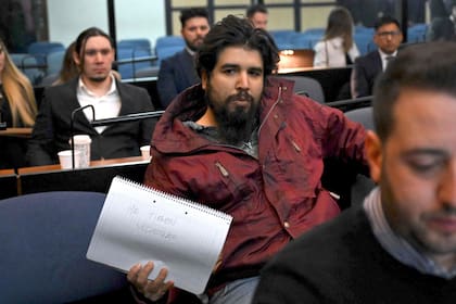Fernando Sabag Montiel en la primera audiencia del juicio oral que lo tiene como principal imputado