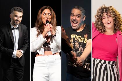 Fernando Sanjiao, Connie Ballarini, Ricardo Bisignano y Maya Landesman