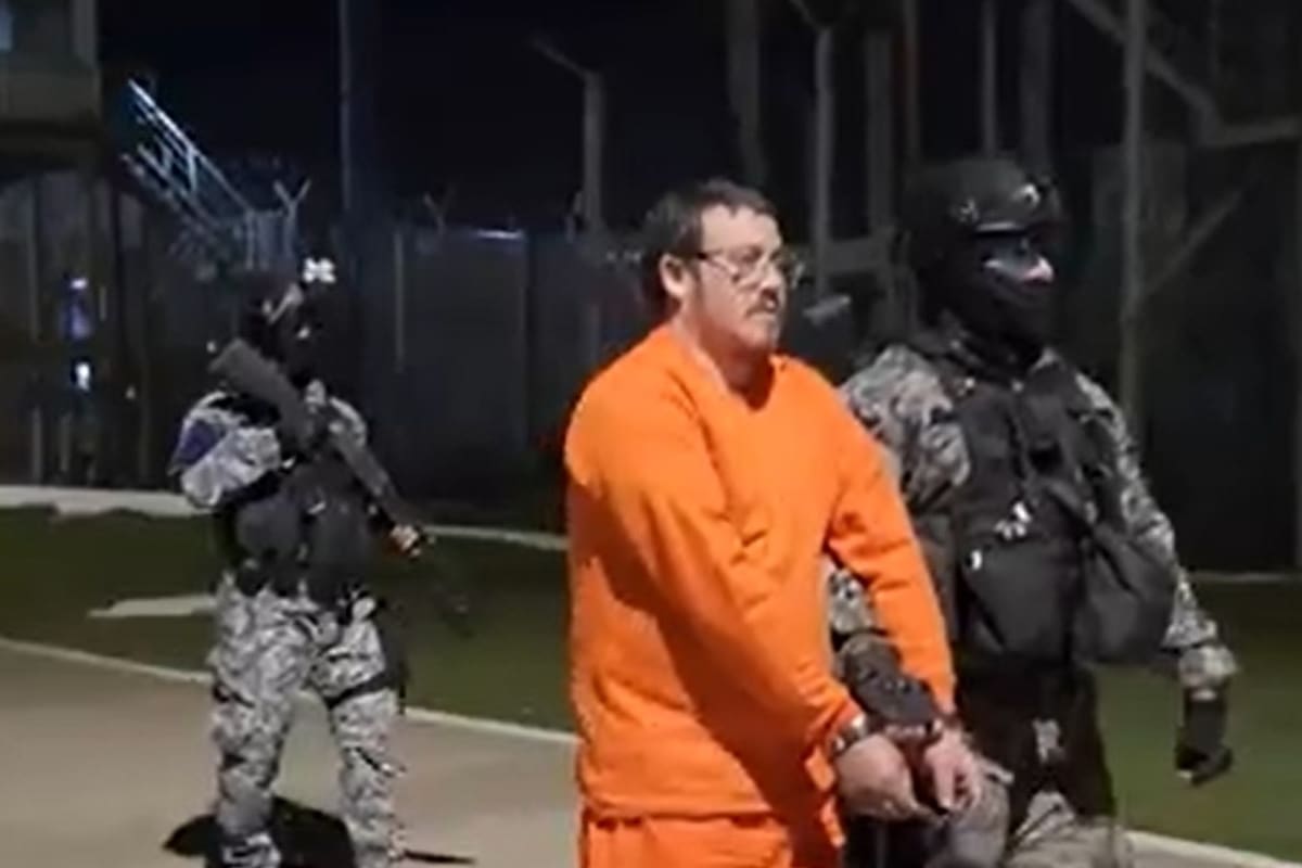 Fernando Vásquez, durante su traslado