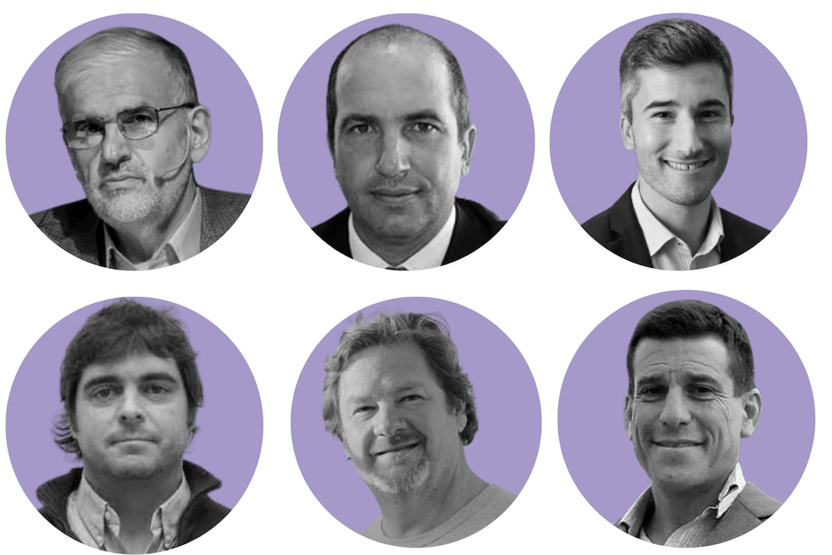 Fernando Vilella, Pedro Vigneau, Agustín Tejeda, Sebastián Alconada, Germán Paats y Germán Di Bella