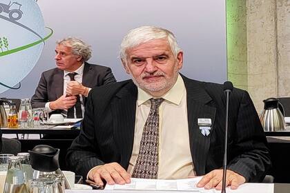Fernando Vilella, secretario de Agricultura, al disertar en el foro de ministros de Agricultura realizado en Berlín