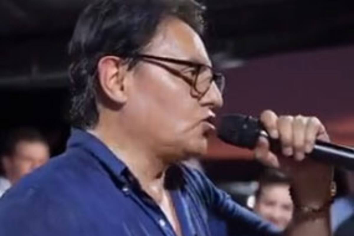 Fernando Villavicencio, durante un acto político
