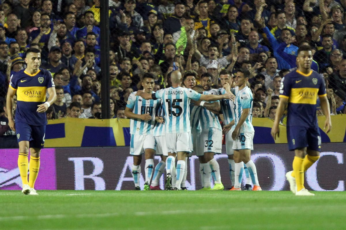 Festeja Racing, que quedó a 2 unidades de la cima de la Superliga.