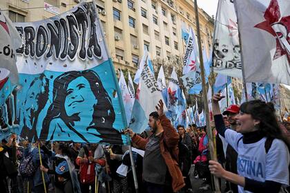 Festejo del 17 de octubre, Día de la Lealtad, en Plaza de Mayo