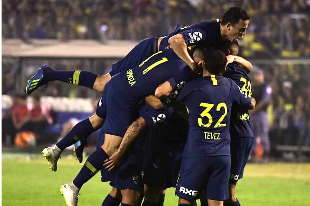 Festejo del equipo de Boca, en Formosa