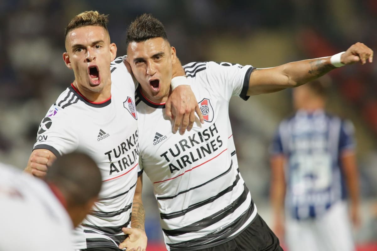 Festejo del gol de River