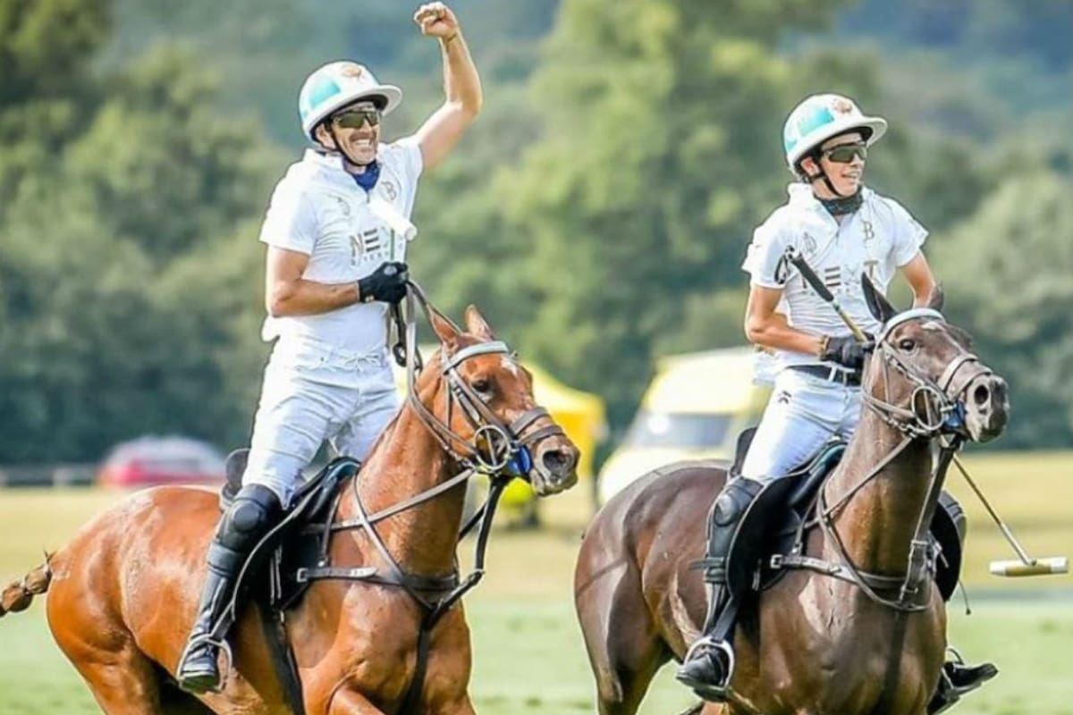 Festejo familiar: Adolfo y Poroto Cambiaso, ganadores de la Copa de Oro del Abierto Británico@PoloLine / Helen Cruden