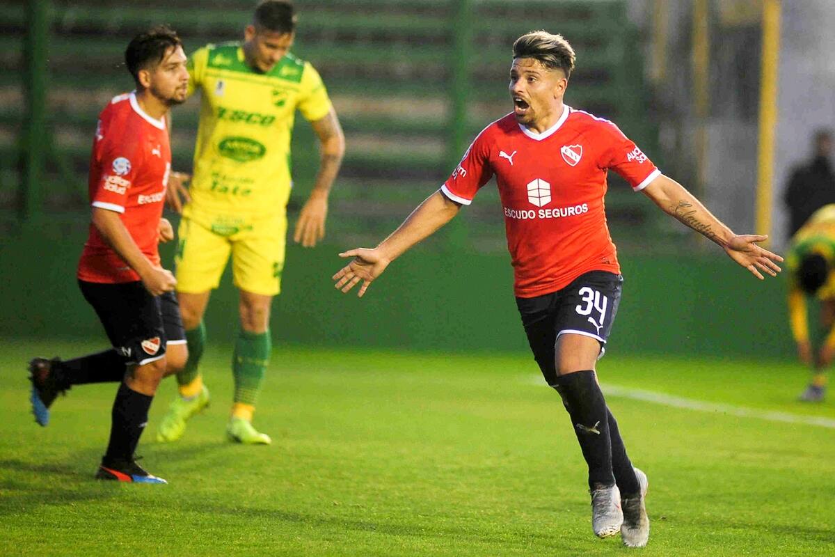 Festejo gol, Independiente vs Defensa y Justicia