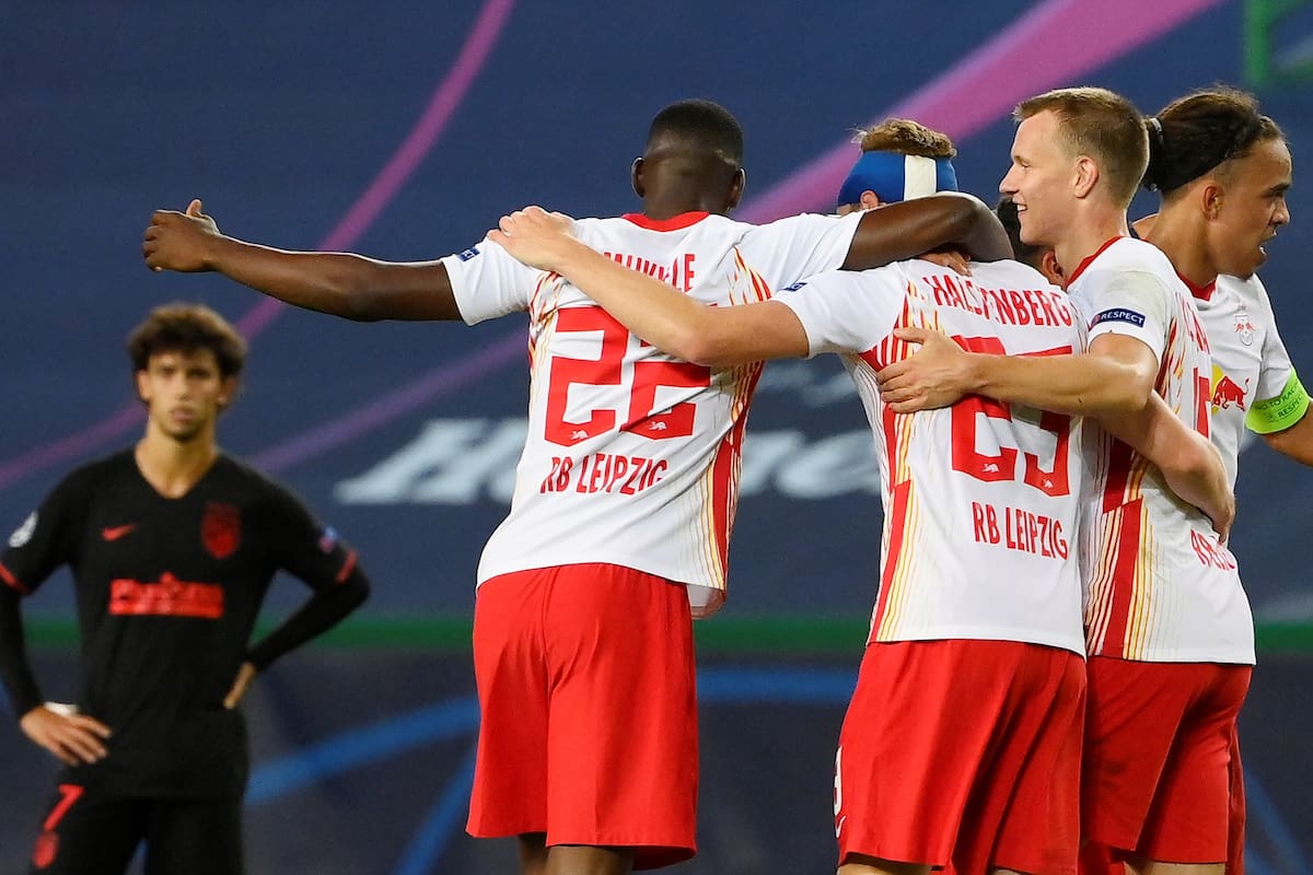 Festejó Leipzig la clasificación a las semifinales de la Champions League, ante Atlético de Madrid