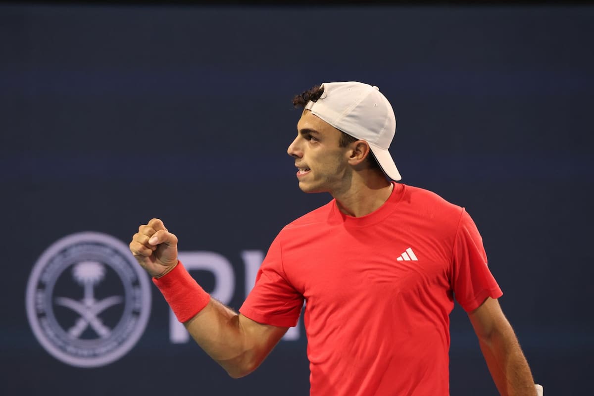 Festejo para Francisco Cerúndolo en Miami