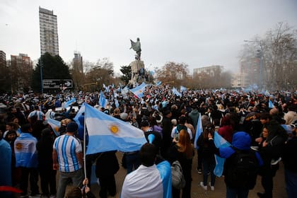 Festejos despues del partido entre Argentina y Egipto.
Mundial 2026, Mar del Plata.
7 Julio 2026.