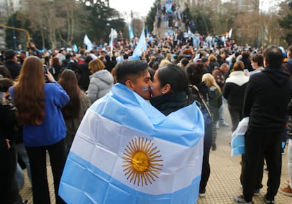 Festejos despues del partido entre Argentina y Egipto.
Mundial 2026, Mar del Plata.
7 Julio 2026.