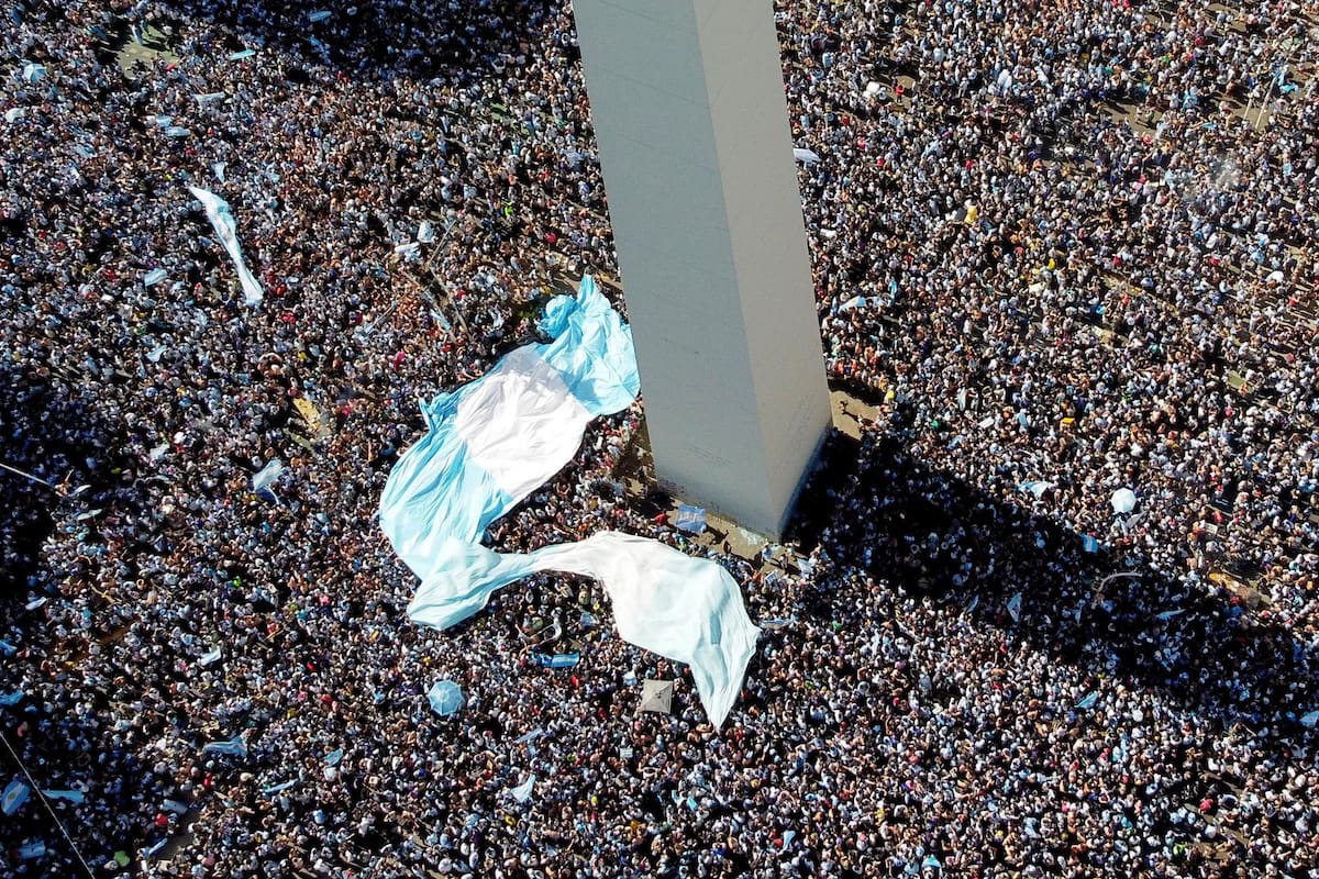 Festejos en el Obelisco