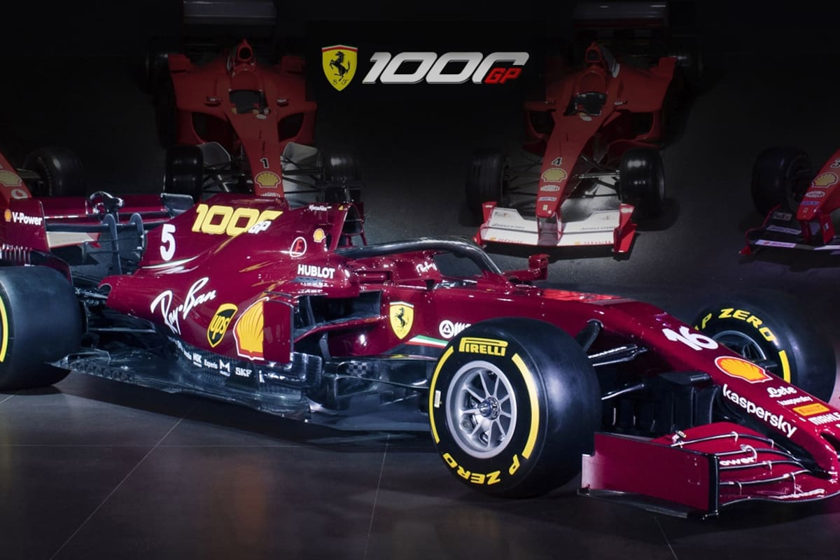 Festejos. La Ferrari SF1000 2020 domina la escena de la Piazza della Signoria de Florencia, en la gran gala roja del 12 de septiembre último