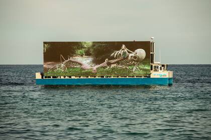 Obra de Osías Yanov en el Faena Festival