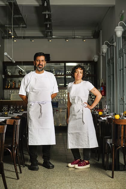 Martín Sclippa y Estefanía Maiorano.