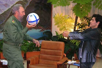 Fidel Castro y Diego Maradona, en La Habana