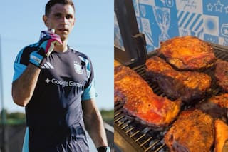 Dibu Martínez mostró la intimidad de la selección en Kansas: asado, risas y buena onda