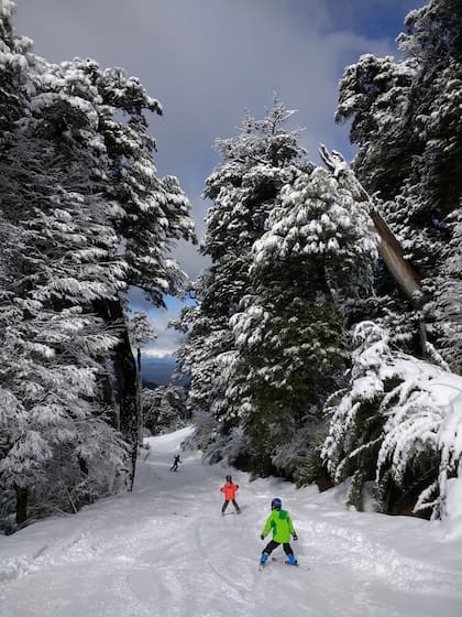 Fiesta blanca: así lucía la montaña el martes 6 de agosto, en una pista próxima a la base