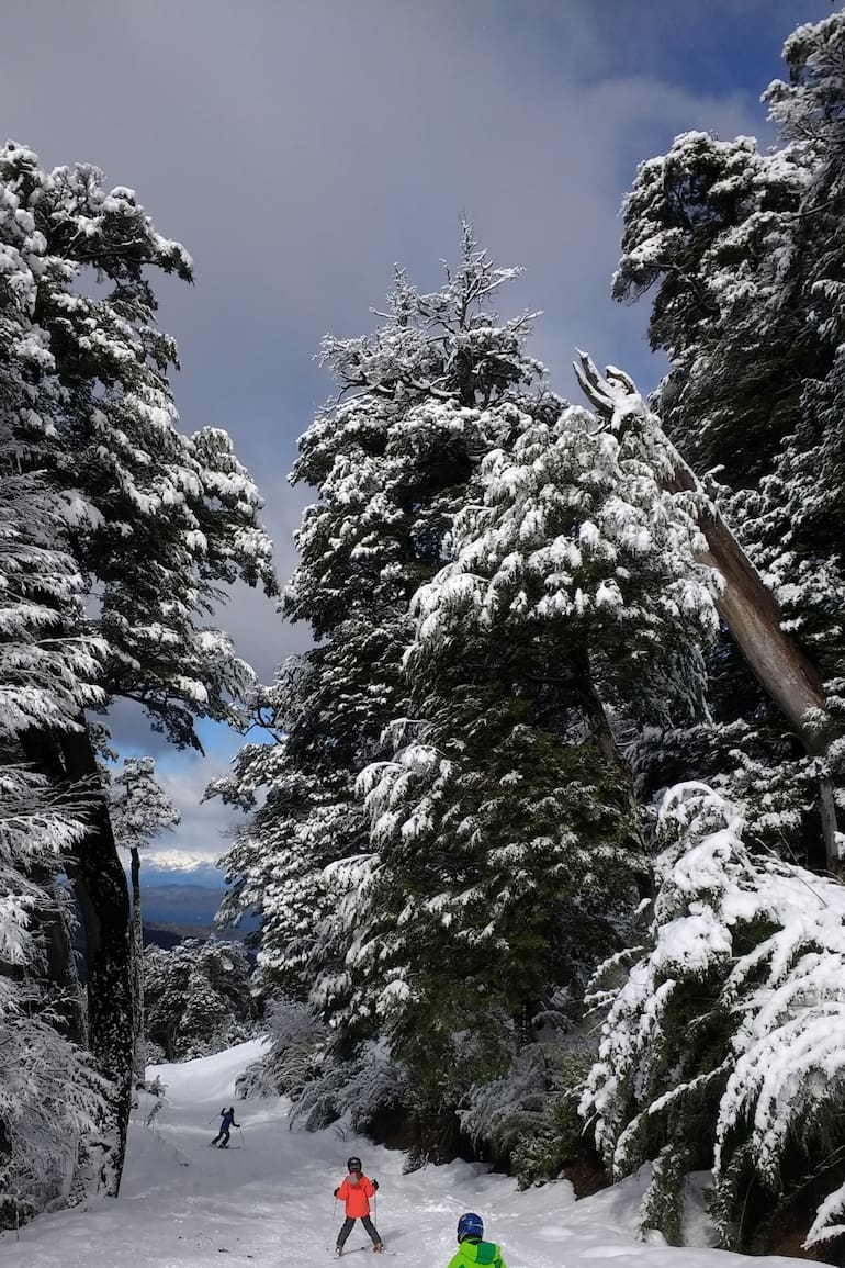 Fiesta blanca: así lucía la montaña el martes 6 de agosto, en una pista próxima a la base