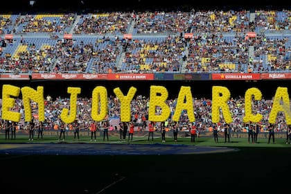 Fiesta poco habitual en el Camp Nou