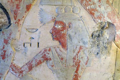 Figura dentro de la tumba que perteneció a Amenemhat.