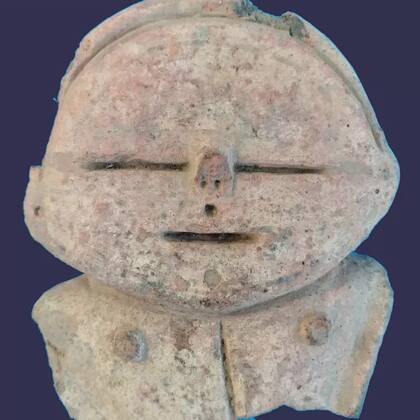 Figurilla de cerámica excavada en la reserva natural de Chuchini (Foto: CHUCHINI)