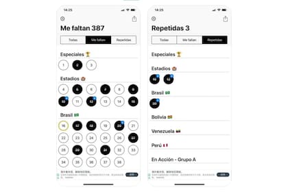 Figuritas Album 2022 Stickers, la aplicación que permite gestionar las figuritas que tenemos, las que faltan, las repetidas y más