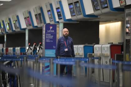 Filas de embarque vacías por el Paro General en Aeroparque