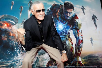 Stan Lee en la premiere de "Iron Man 3", una de sus creaciones, en 2013