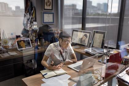 FILE — Maria Ressa, a Nobel Peace Prize laureate and co-founder of the news site Rappler, in her office in Manila on July 3, 2018. The Philippine government has again ordered that Rappler be shut down for violating foreign ownership rules, the latest blow against press freedom in the country. (Jes Aznar/The New York Times)