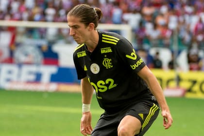 Filipe Luis jugador del Flamengo, en un partido ante Bahía.