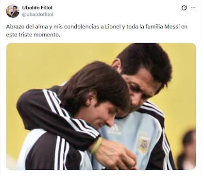 Fillol con Messi