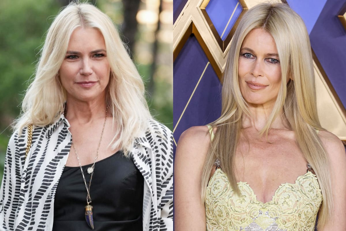 ¿Fin de la rivalidad? Claudia Schiffer compartió una vieja foto junto a Valeria Mazza y la argentina le dedicó una picante respuesta
