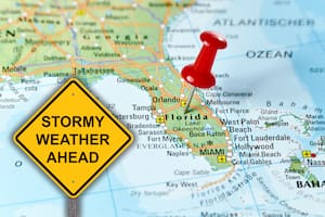Fin de semana fresco y con lluvias para la península de Florida